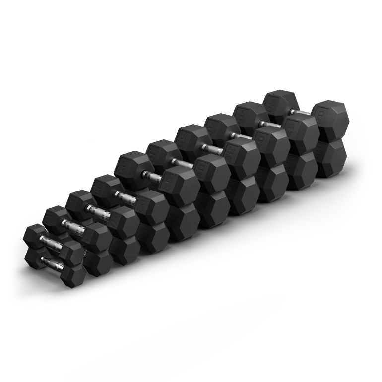 Hex dumbbell set with rack flash sale sale